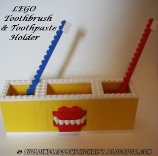 LEGO Toothbrush & Toothpaste Holder