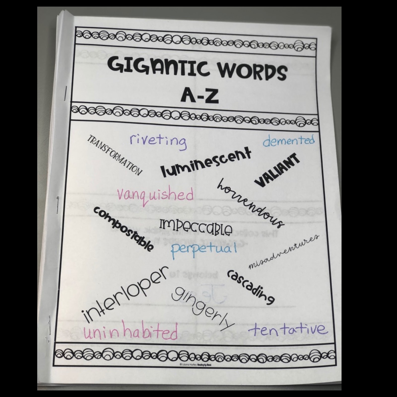 COLLECTING MULTISYLLABIC WORDS - Reading by Heart
