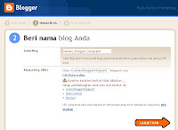 Tutorial Cara Membuat Blog di Blogger