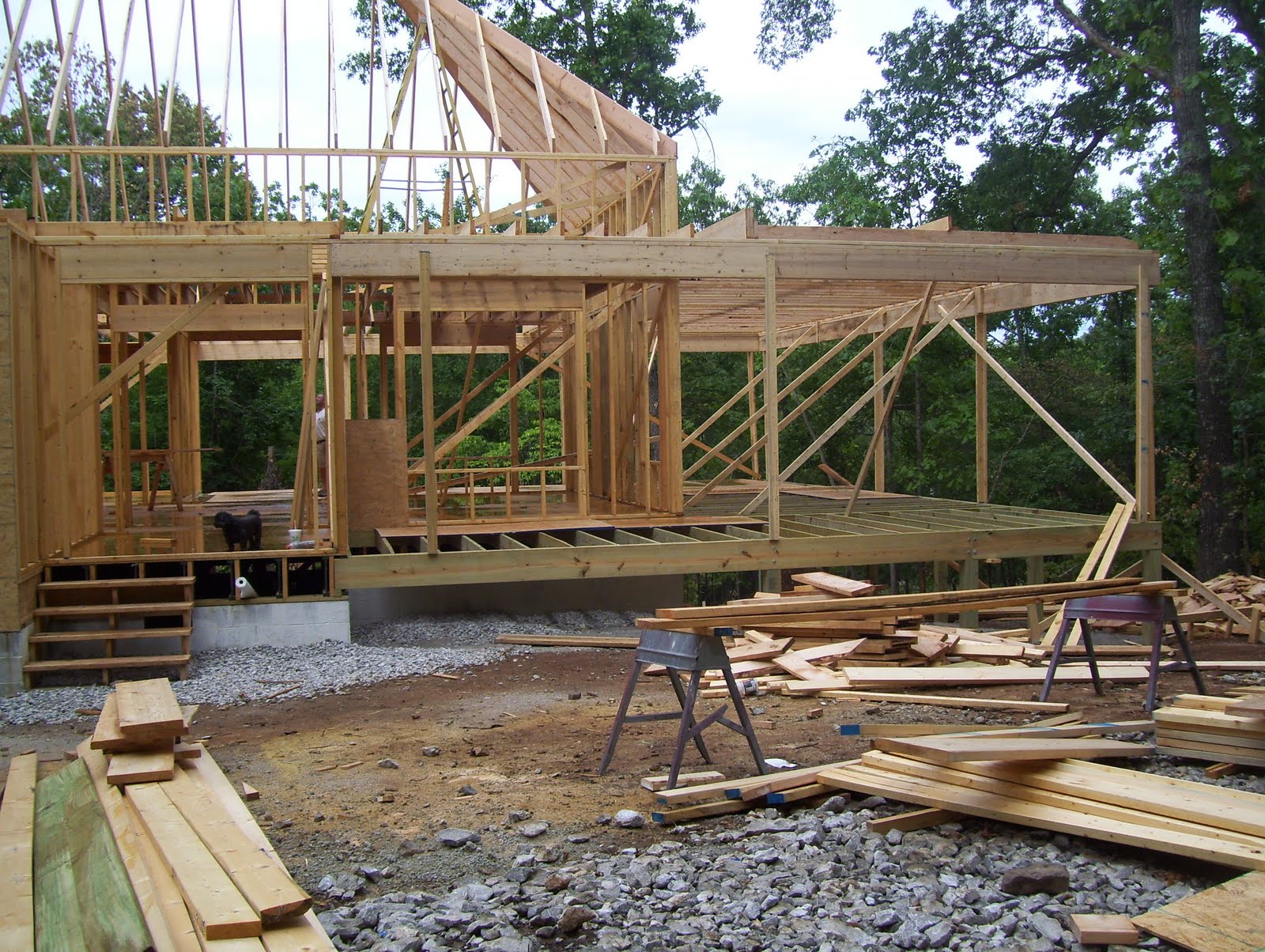 Butch and Barb Build Tideland Haven: Porch cont. and Roof Structure ...
