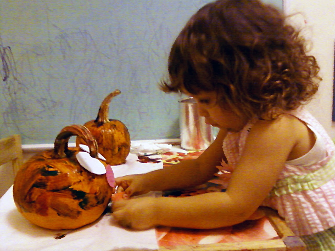 Pumpkin Painting & Decorating for Toddlers | Totschooling - Toddler