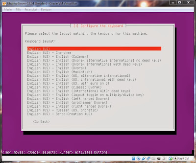 Cara Install Ubuntu Server 12.04 di Virtualbox