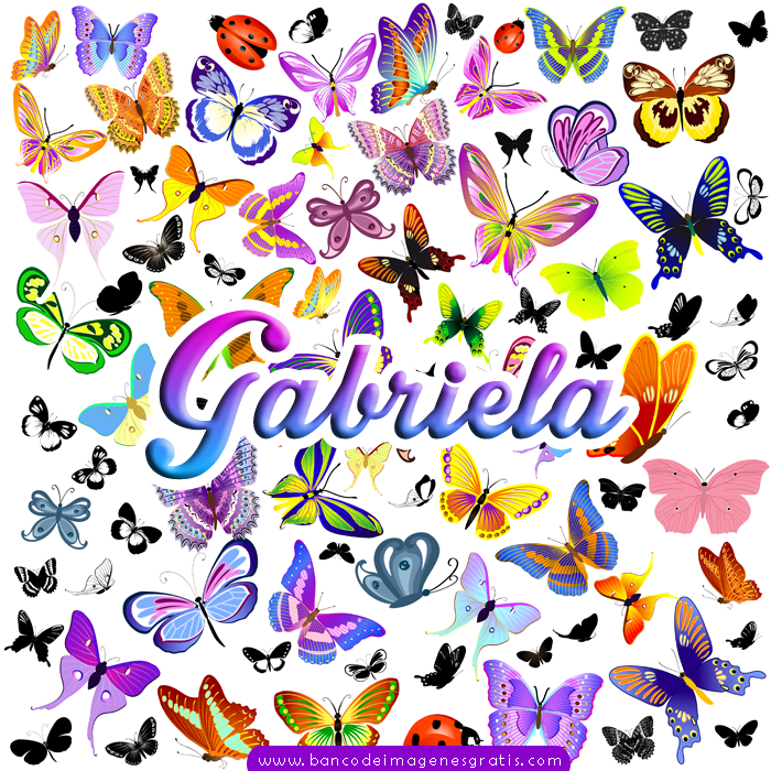 Banco de Imágenes Gratis: Segunda parte de postales con mariposas de  colores y nombres femeninos para utilizar en el perfil de Whatsapp y  Facebook