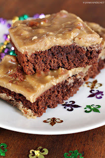 New Orleans Praline Brownies   from Jam Hands