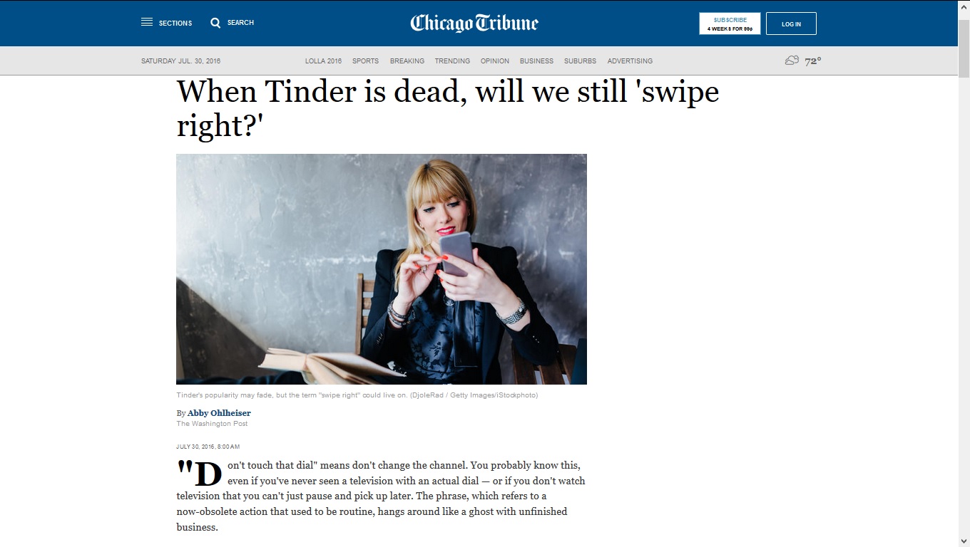 Washington Post online dating