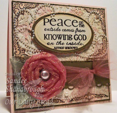 Our Daily Bread designs "Peace - the Full of Grace Collection" Designer Sandee Shanabrough