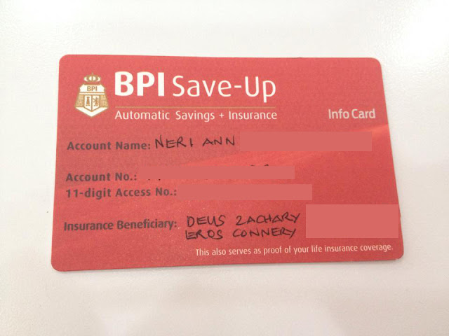 Emergency Fund: BPI Direct Save-Up + Insurance
