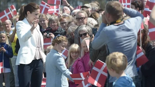 Princess Isabella of Denmark by her mother Crown Princess Mary of Denmark visited a Nature School and Falconry Centre