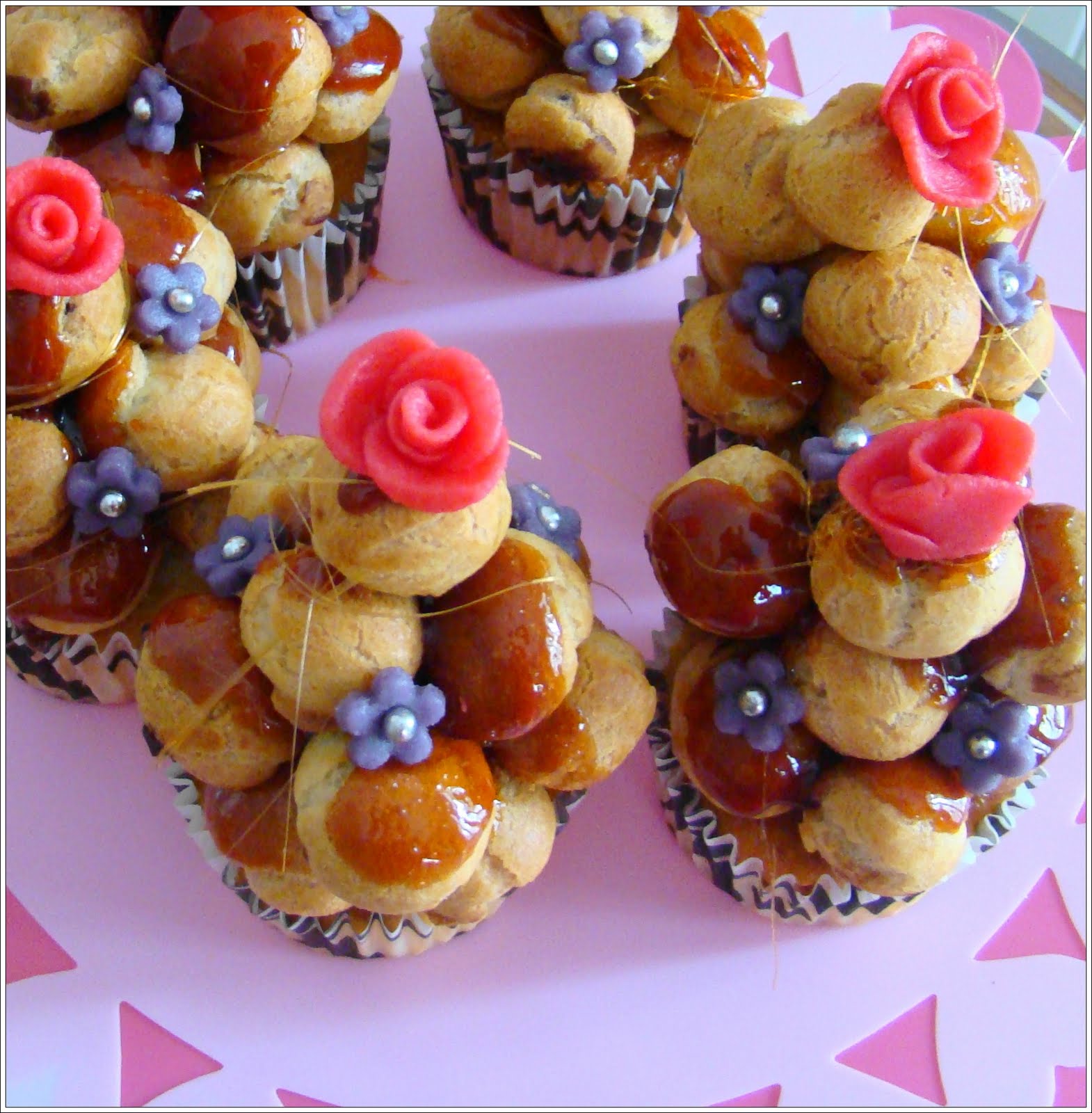 Cupcake Galore Croquembouche cupcakes