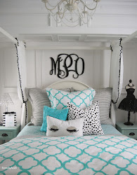 bedroom tiffany teen room bedrooms inspired decor decorating bed silver teal rooms inspiration beds tween bedding dream brilliant homebyheidi wall