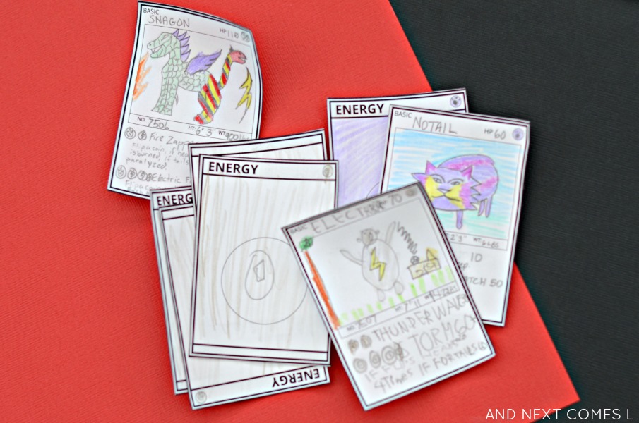 DIY Pokemon Card Templates Free Printable And Next Comes L Hyperlexia Resources
