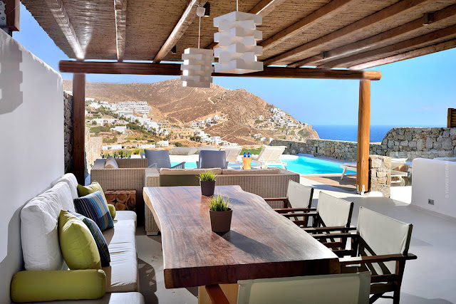 Casa minimalista mas super confortável Mykonos. Achados de Decoração