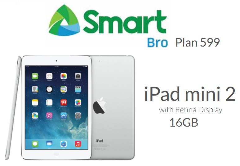 Get The iPad Mini 2 LTE At Smart Bro Plan 599
