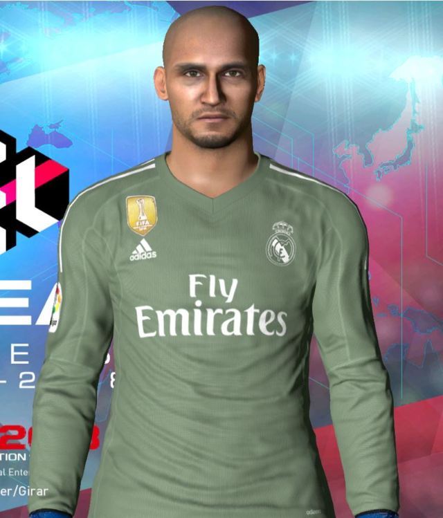 Keylor Navas Face Real Madrid Pes 2017 Patch Pes New Patch Pro Evolution Soccer