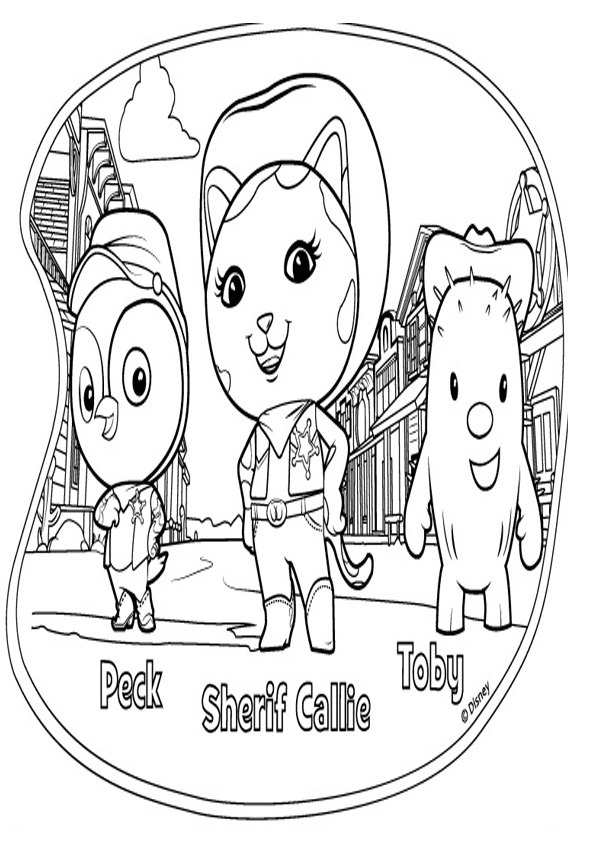 callies peck sheriff coloring pages - photo #19