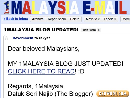 1malaysia email blog update