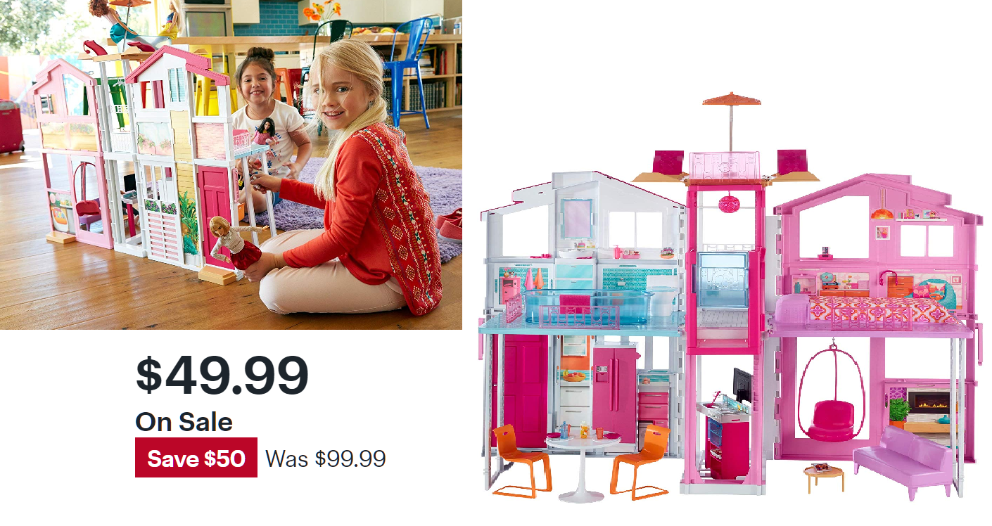 barbie pink passport townhouse