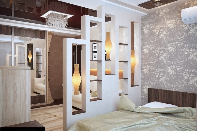 Room dividers for bedroom - 26 ideas for the delimitation ...