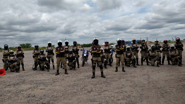 Policiais militares da 91ª CIPM concluem curso de motopatrulhamento