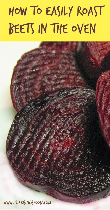 Roasted Beet Slices with Fleur de Sel + How to Roast Fresh Beets | www.therisingspoon.com