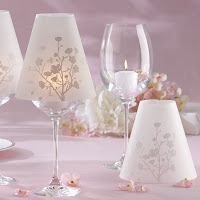 Cherry Blossoms Wine Glass Shade Centerpieces