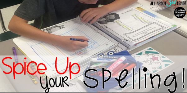 spelling homework ideas 3rd grade