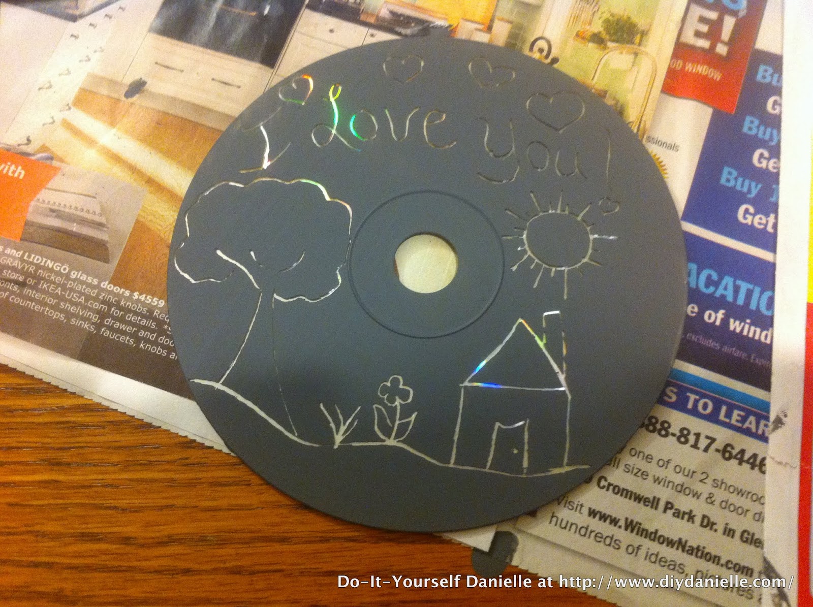 How to Etch Designs on Old CDs DIY Danielle®