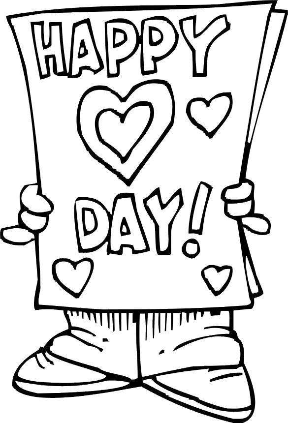 valentine blank coloring pages - photo #41