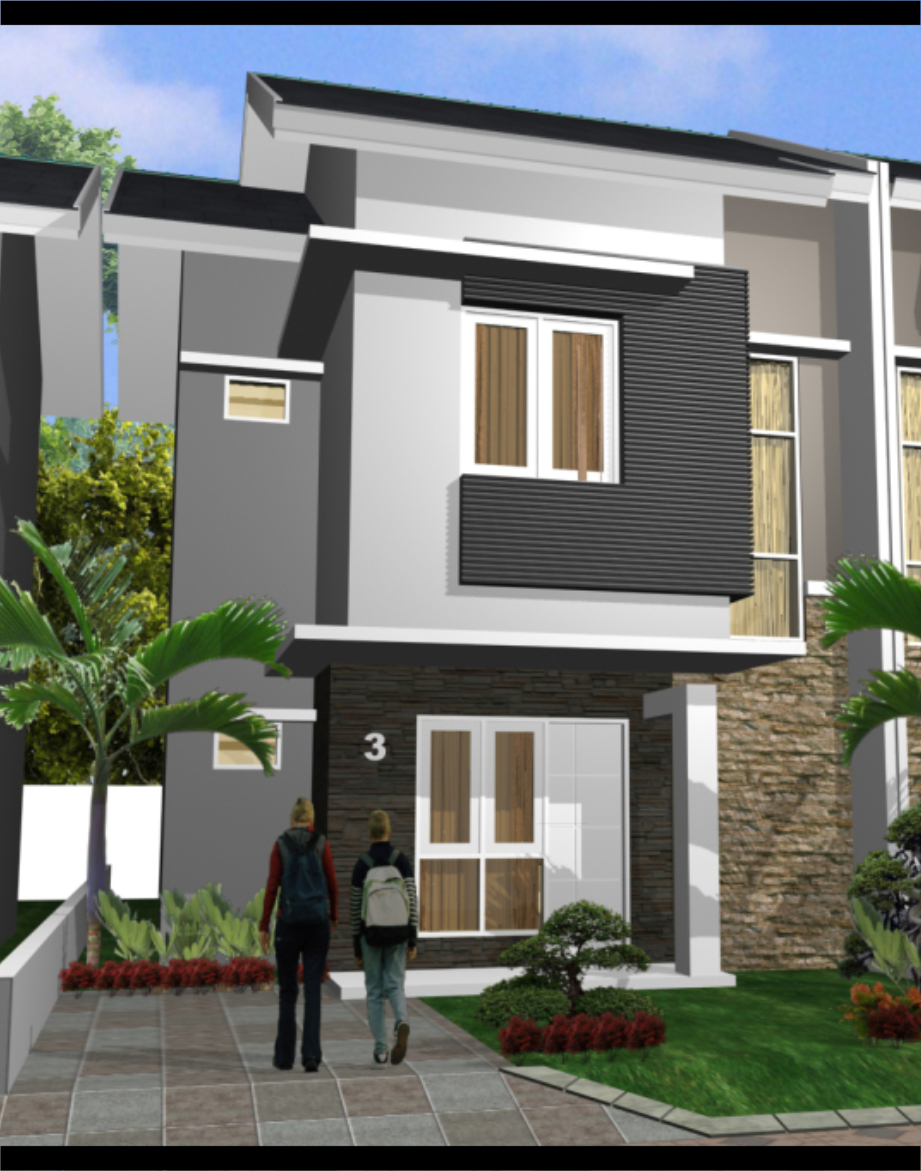 Contoh Gambar  Rumah  Minimalis  Type 100 1 dan 2  Lantai  