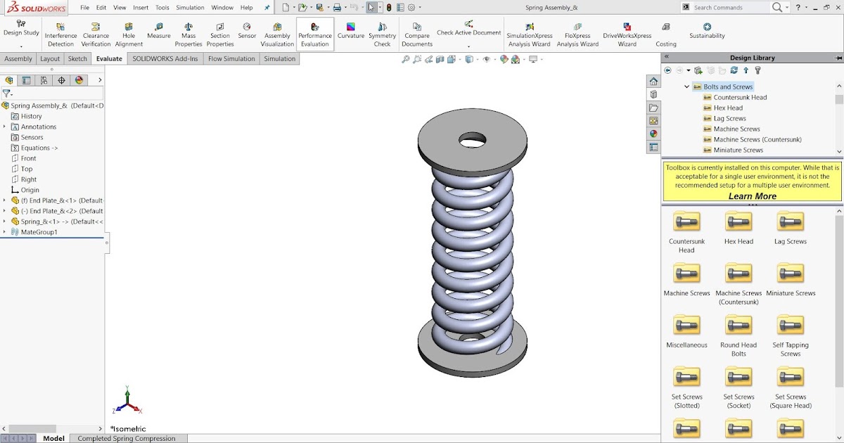 EGS India Official Blog WORKING WITH SPRINGS IN SOLIDWORKS SIMULATION