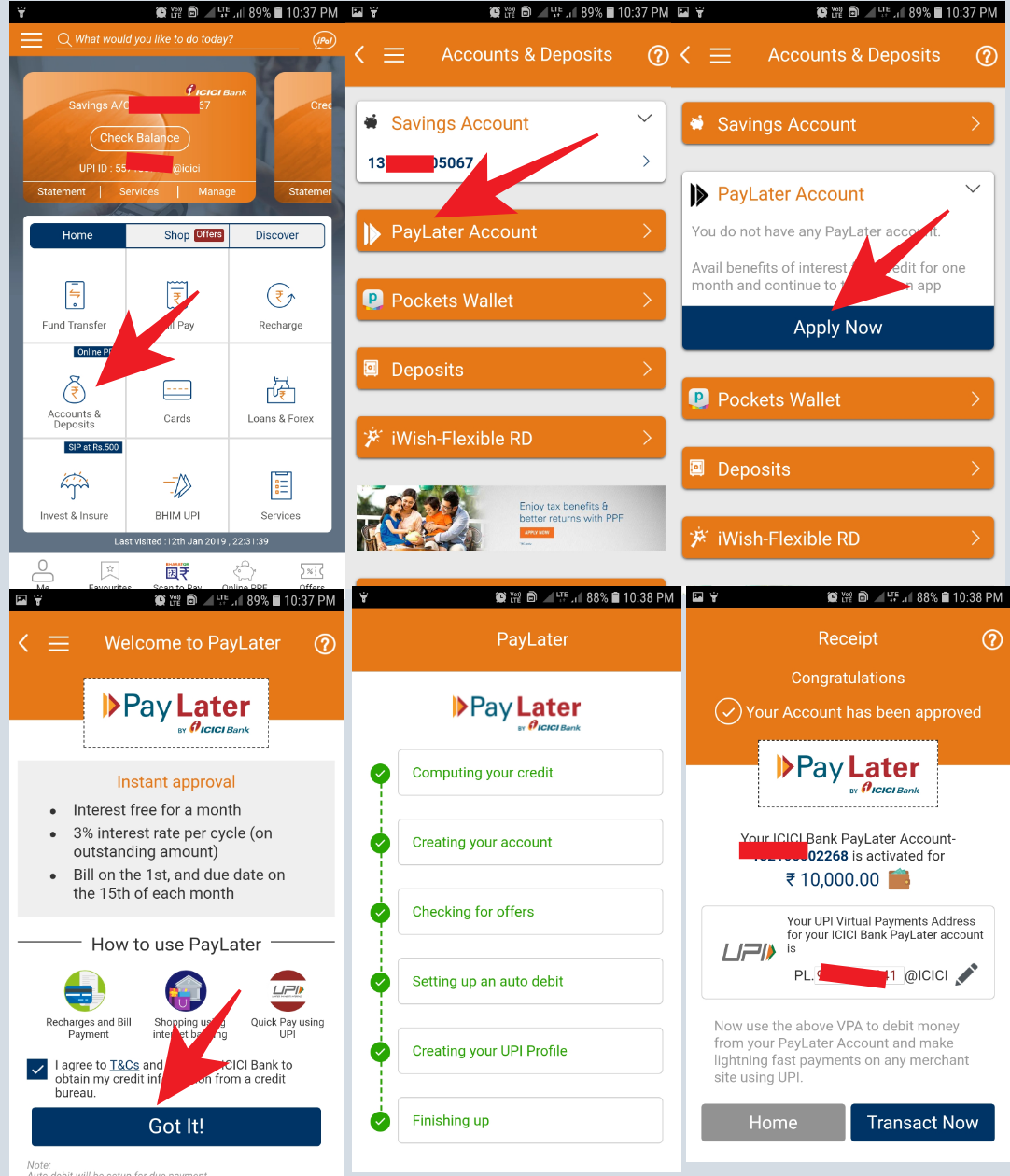 ICICI PayLater account full details in Hindi - Knowledge finder