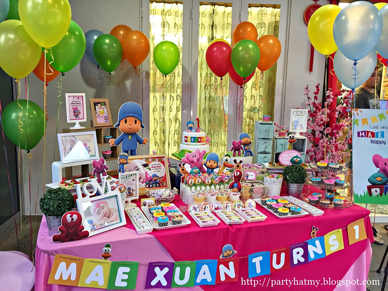 Party Hat: Pocoyo Birthday Party for Mae Xuan