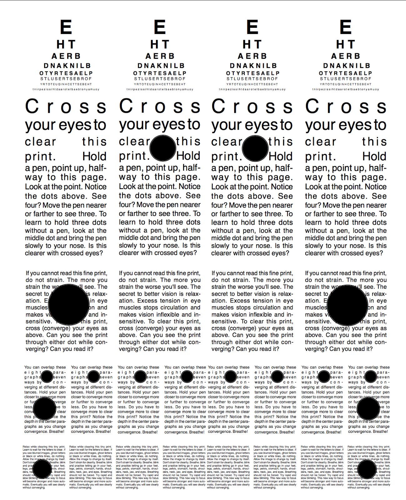 Ray Gottlieb Eye Chart