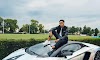Pierre-Emerick Aubameyang Poses In Lamborghini Aventador