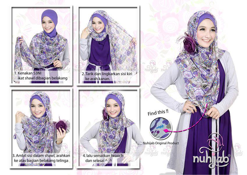Cara Memakai Jilbab Pashmina Sifon | Tutorial Hijab