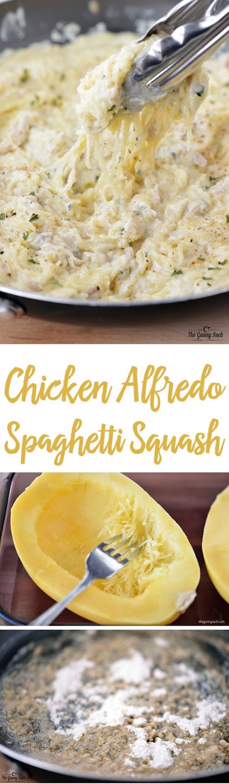 Chicken Alfredo Spaghetti Squash