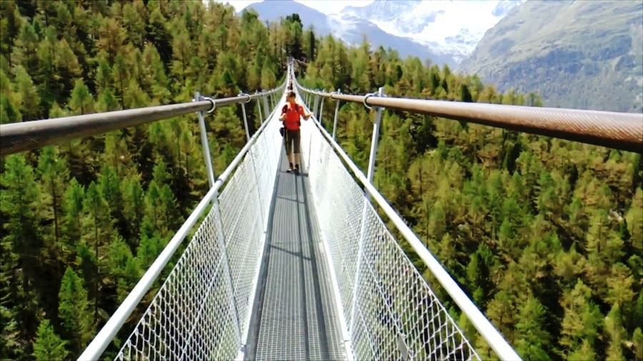 Charles Kuonen Suspension Bridge, Switzerland The World’s longest pedestrian suspension bridge