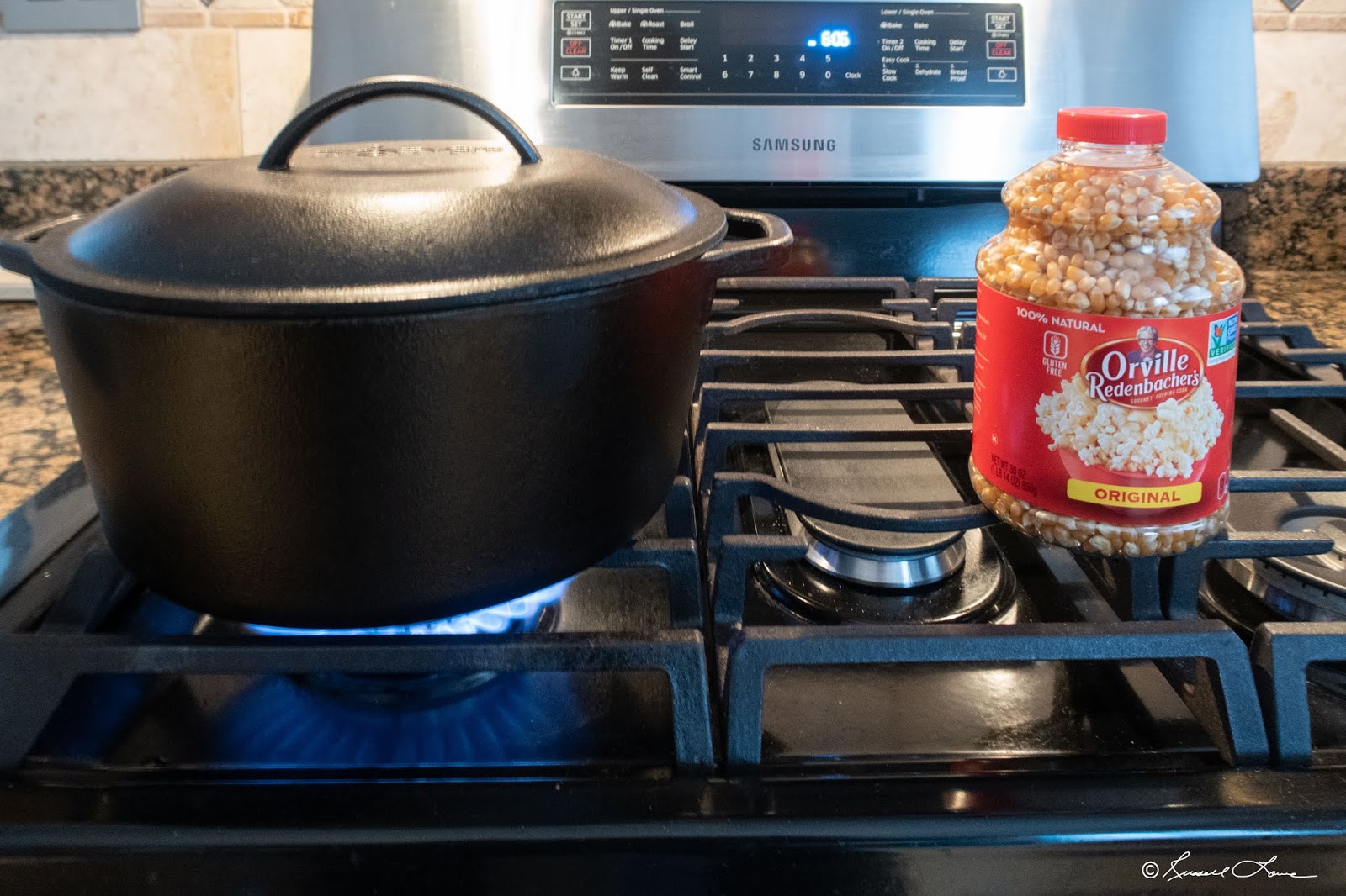 Russ' Culinary Adventures Cast Iron Popcorn Orville Redenbacher