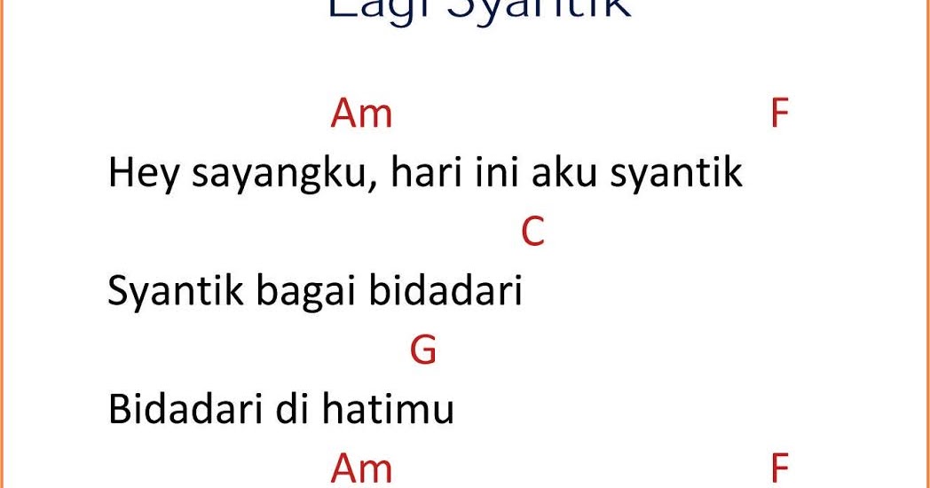 Lagi Syantik SEKITAR MUSIK