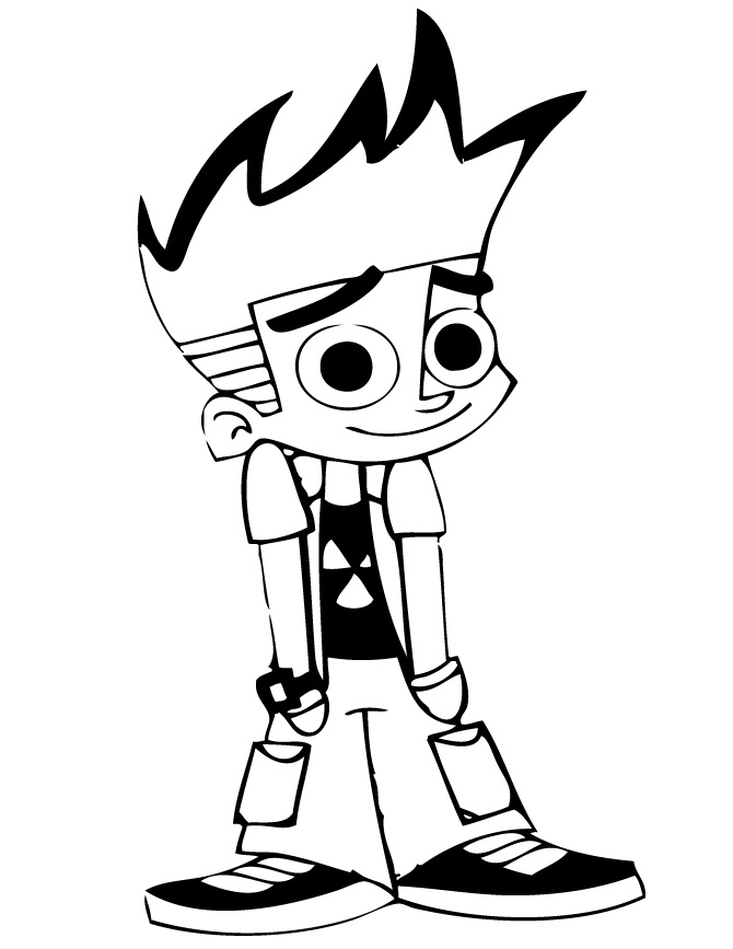 Desenhos para Colorir e Imprimir Desenhos do Johnny Test para Colorir
