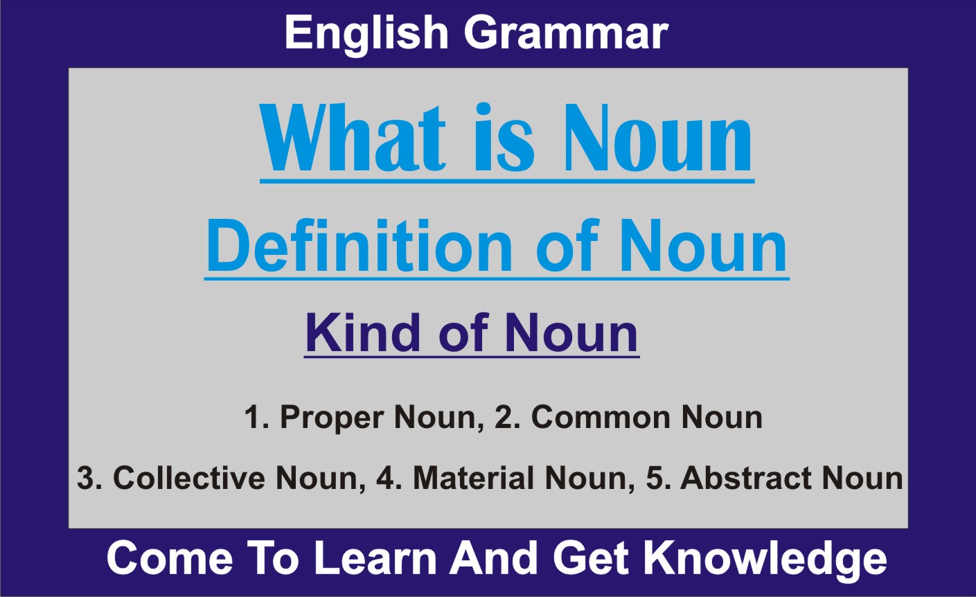 What is Noun Definition of Noun Kind of Noun Life Tech Education