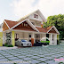 1984 square feet Beautiful sloping roof home design