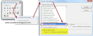 Control Windows Media Player en un UserForm.