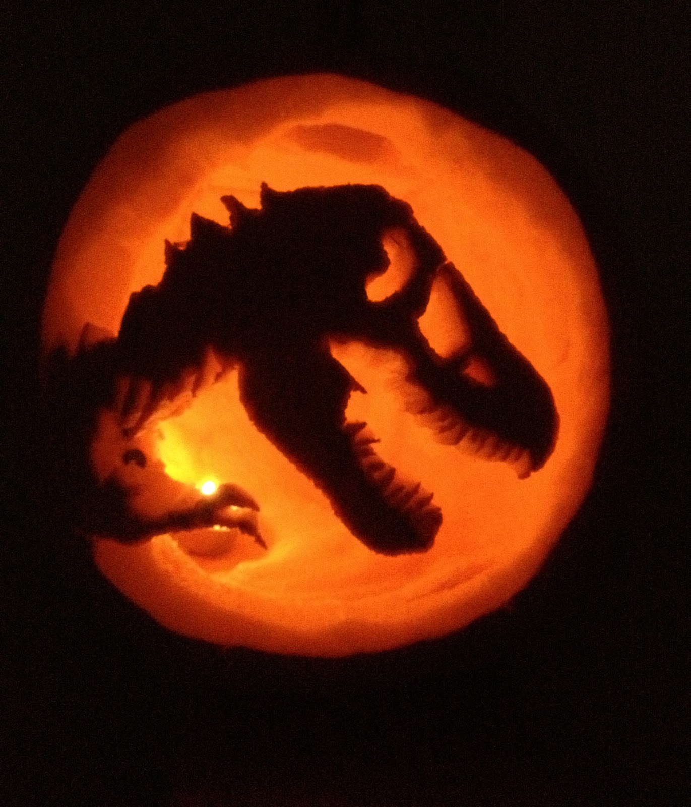 Dinosaur Pumpkin Carving Template