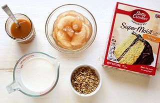 Ingredients for Apple Pie-Stuffed Cupcakes