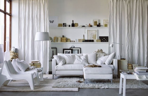 Diseños de salas en color blanco - Decoración de salas con estilo