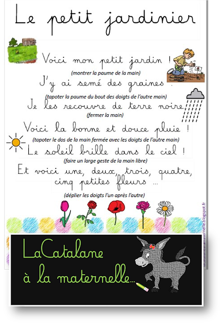 LaCatalane à la maternelle...: Comptine : "Le petit jardinier"