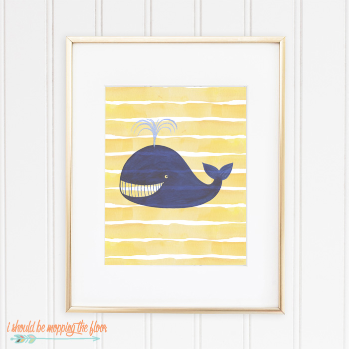 Four Free Beach Printables | Coordinating Watercolor Prints | Instant Downloads