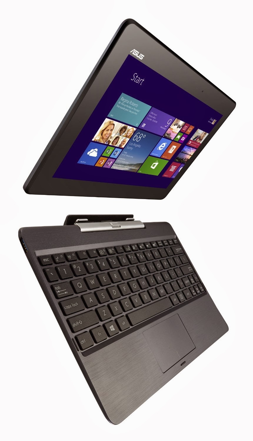 ASUS Transformer Book T100 2-in-1 ultraportable laptop with 10-inch ...