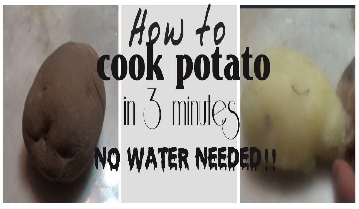 How to cook potato in 3 minutes WITHOUT using any water